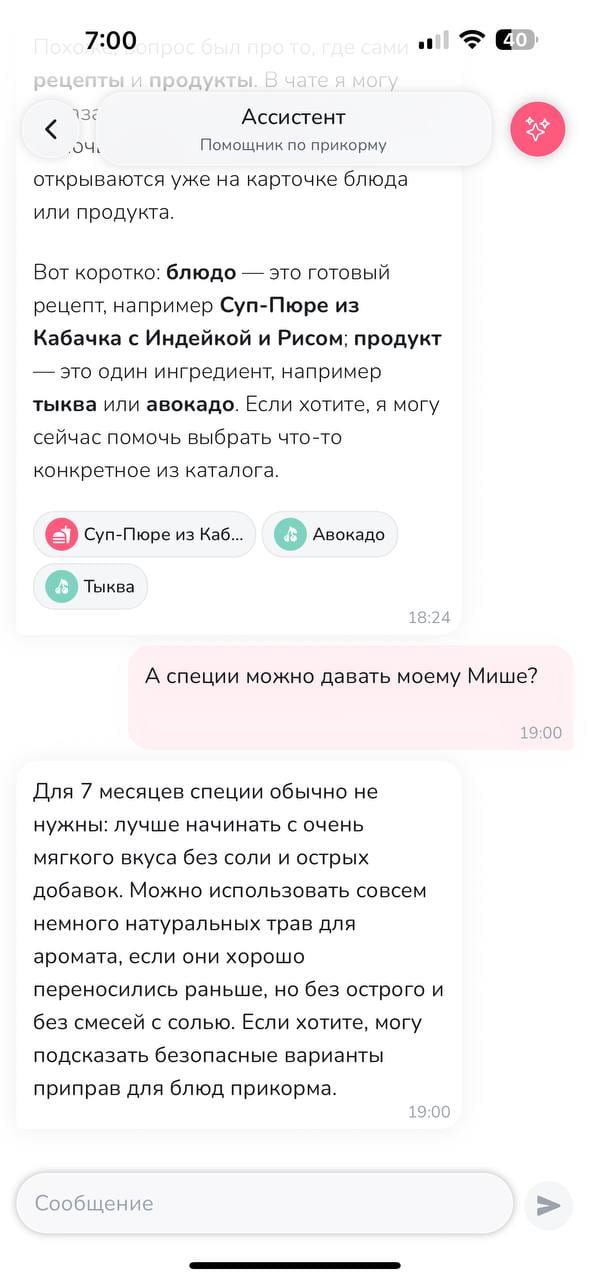 Спросите у Помощника Милы все что угодно: экран 1