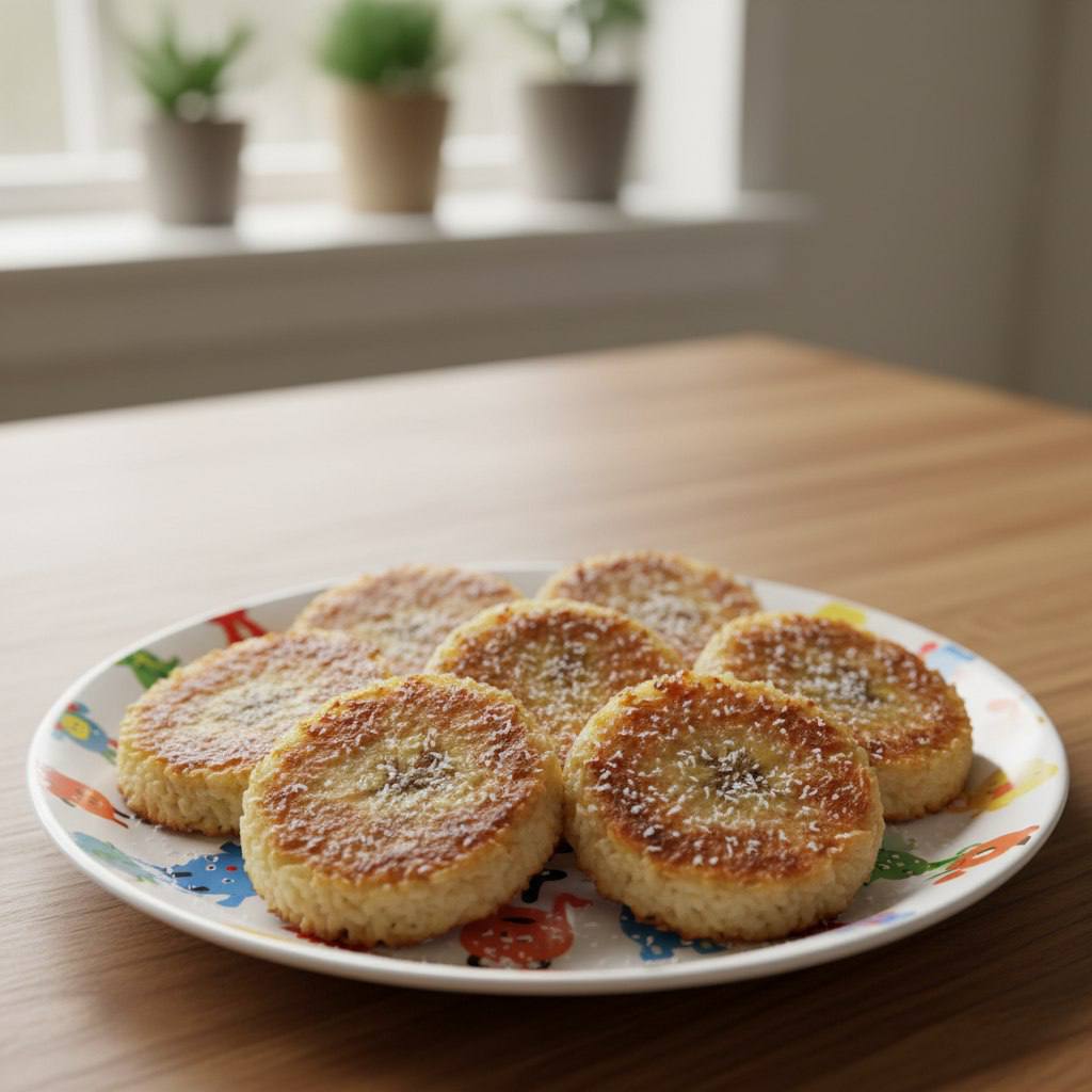 Рисовые Лепёшки с Бананом и Кокосом