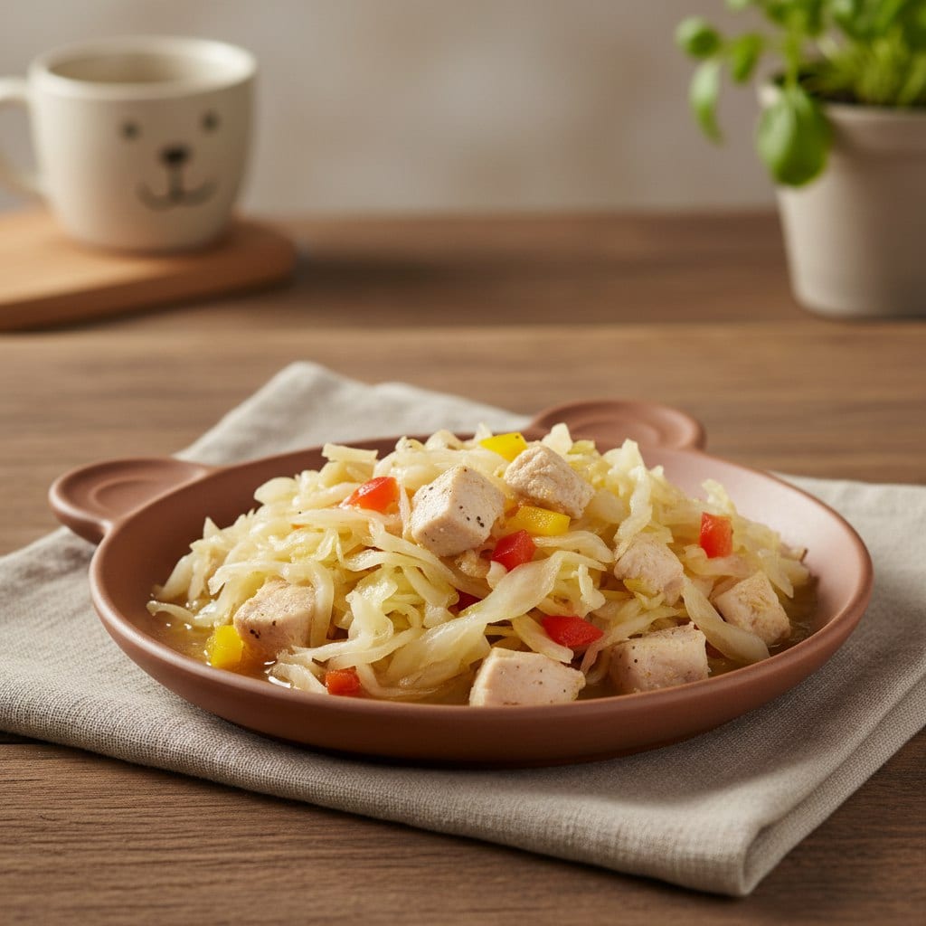 Тушёная Капуста с Курицей