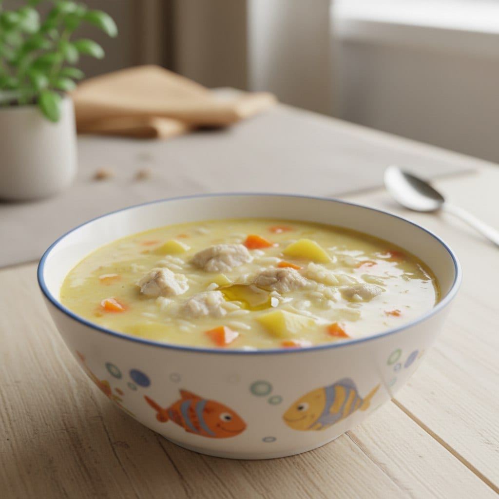 Рыбный Супчик с Овощами и Рисом