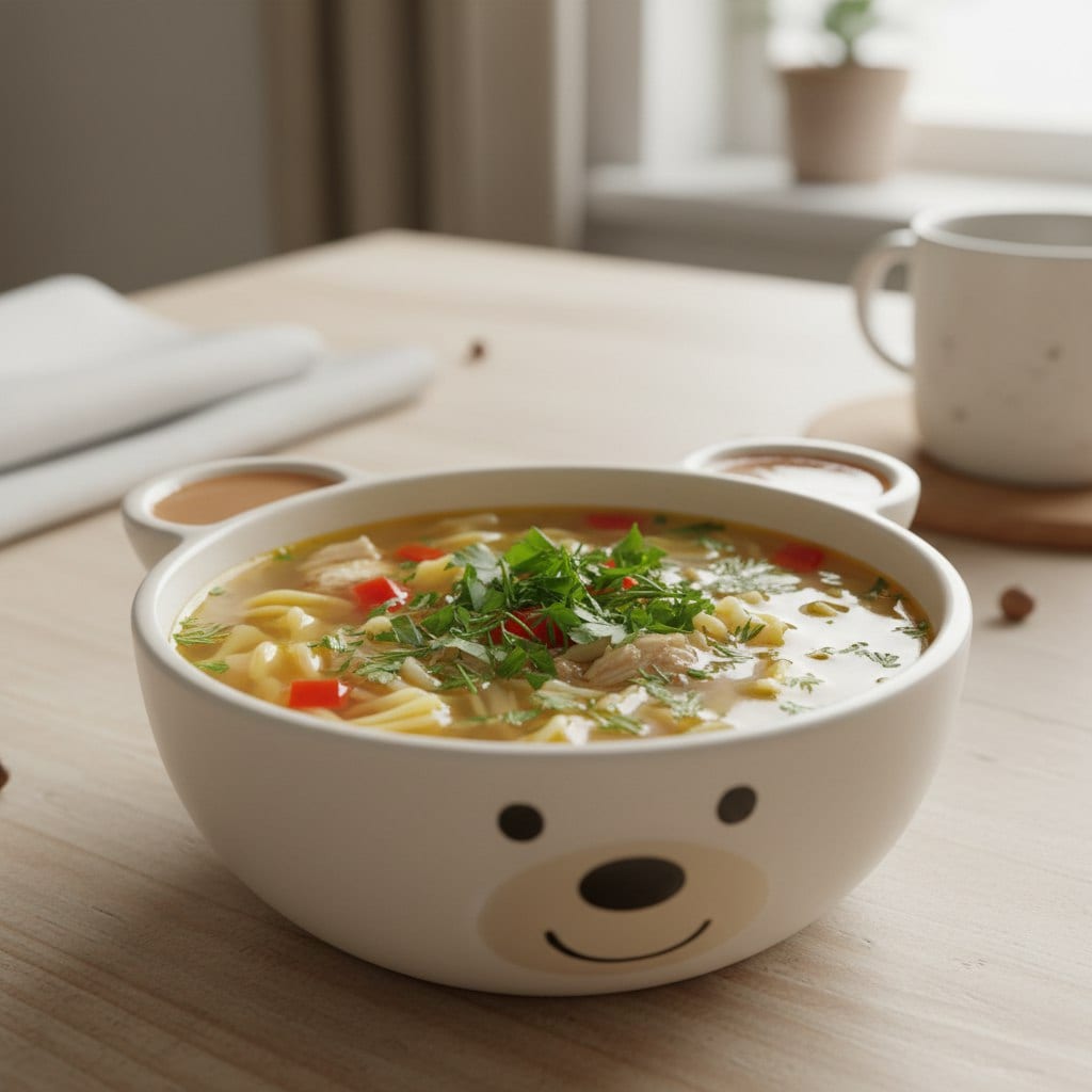 Куриный Суп с Лапшой и Зеленью