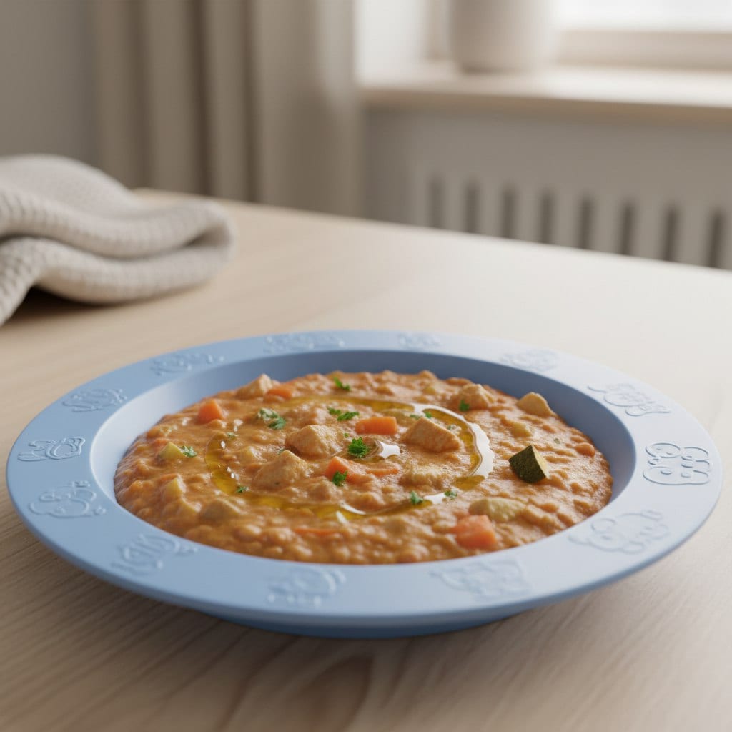 Тушёная Чечевица с Овощами и Индейкой