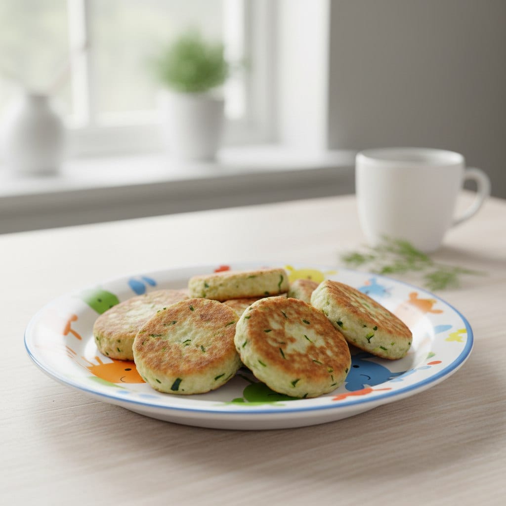 Мини-Лепёшки из Риса и Кабачка