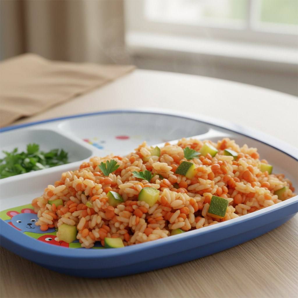 Чечевица с Рисом и Овощами